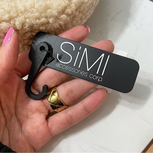 Sherpa Hat with Black Leather Accent - Picture 5 of 5